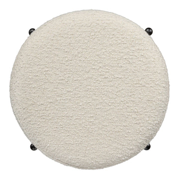 Silvia 18.5" Modern Metal/Bouclé Cushioned Vanity Stool - JONATHAN Y